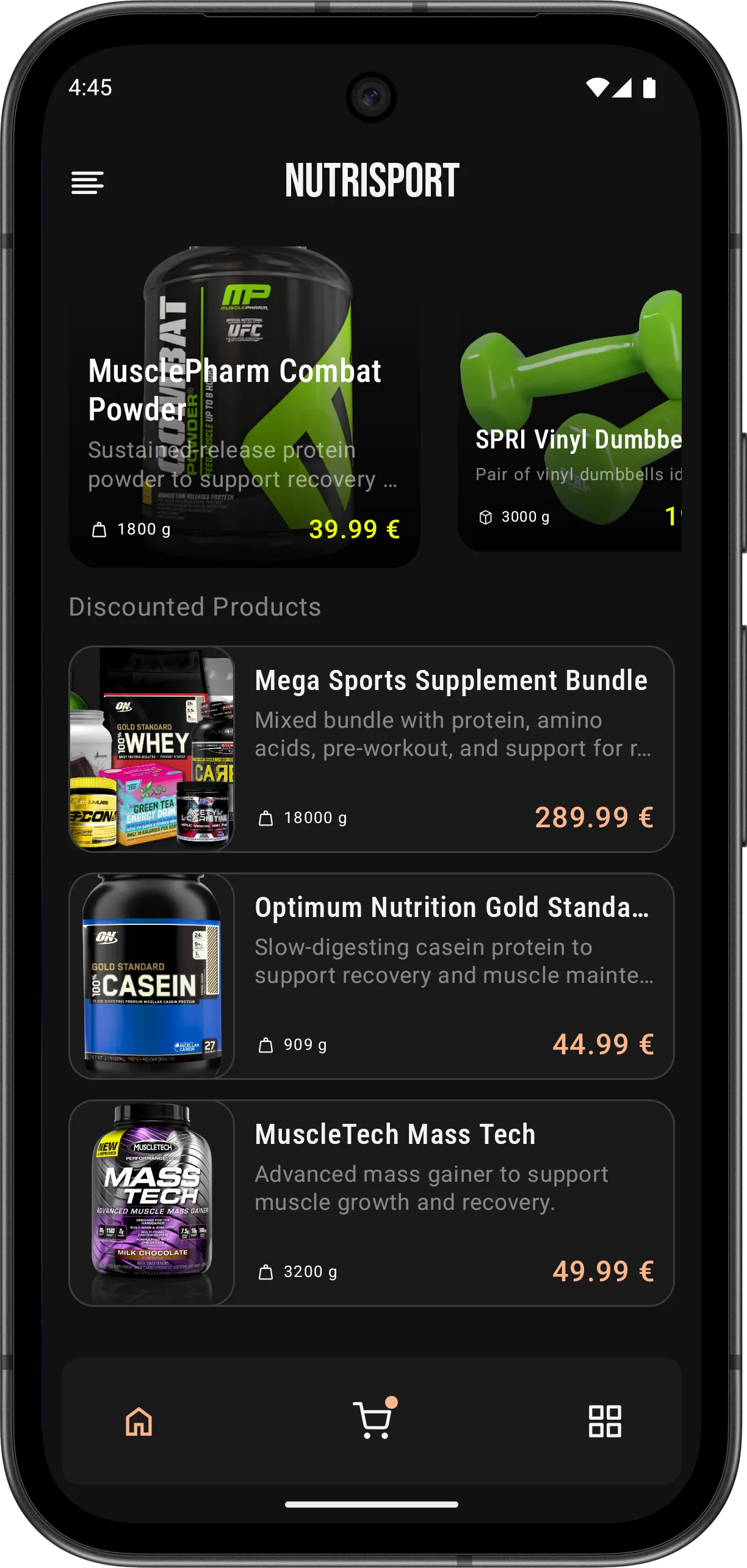 NutriSport Mobile App
